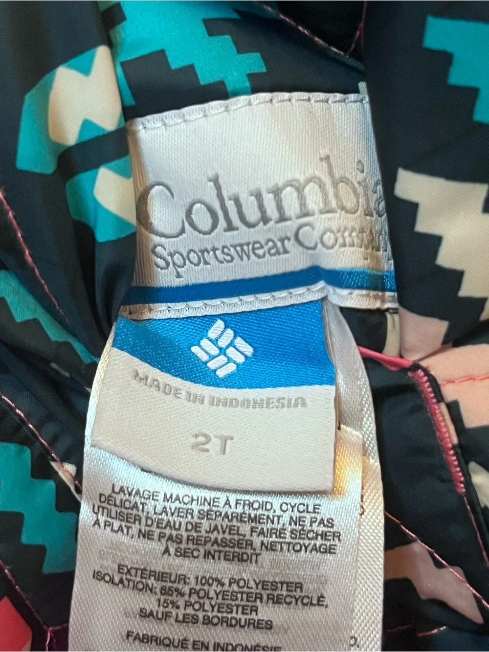 Columbia Toddler Girls 2T Little Mountains Reversible Jacket NWT